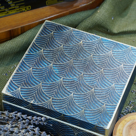 KWADRATOWA SKRZYNKA LIŚĆ AKANTU