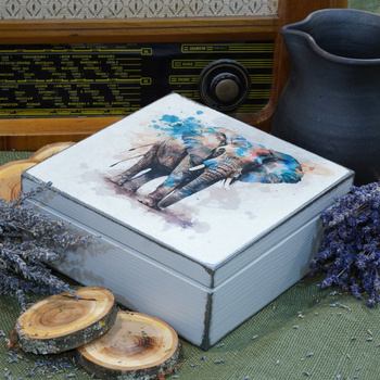 KWADRATOWA SKRZYNKA SŁOŃ