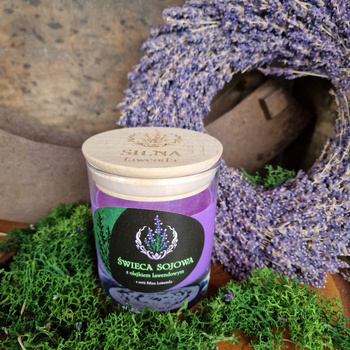 ŚWIECA LAWENDOWA 200 ML FIOLET