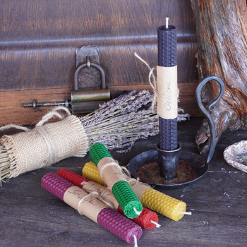 CZARNA ŚWIECA RYTUALNA - OCHRONA