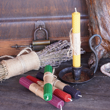 ŻÓŁTA ŚWIECA RYTUALNA - OCZYSZCZENIE