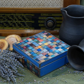 KWADRATOWA SKRZYNKA MOZAIKA 