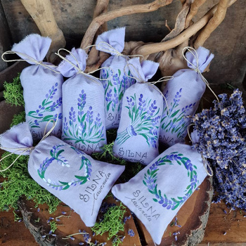 WORECZEK LAWENDOWY RĘCZNIE MALOWANY