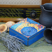 KWADRATOWA SKRZYNKA MOZAJKOWA MANDALA