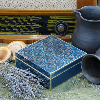 KWADRATOWA SKRZYNKA LIŚĆ AKANTU